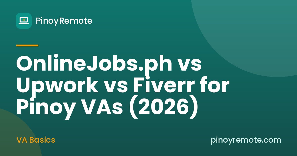 OnlineJobs.ph vs Upwork vs Fiverr comparison guide cover
