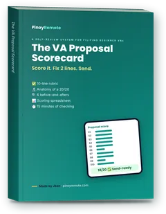 VA Proposal Scorecard book