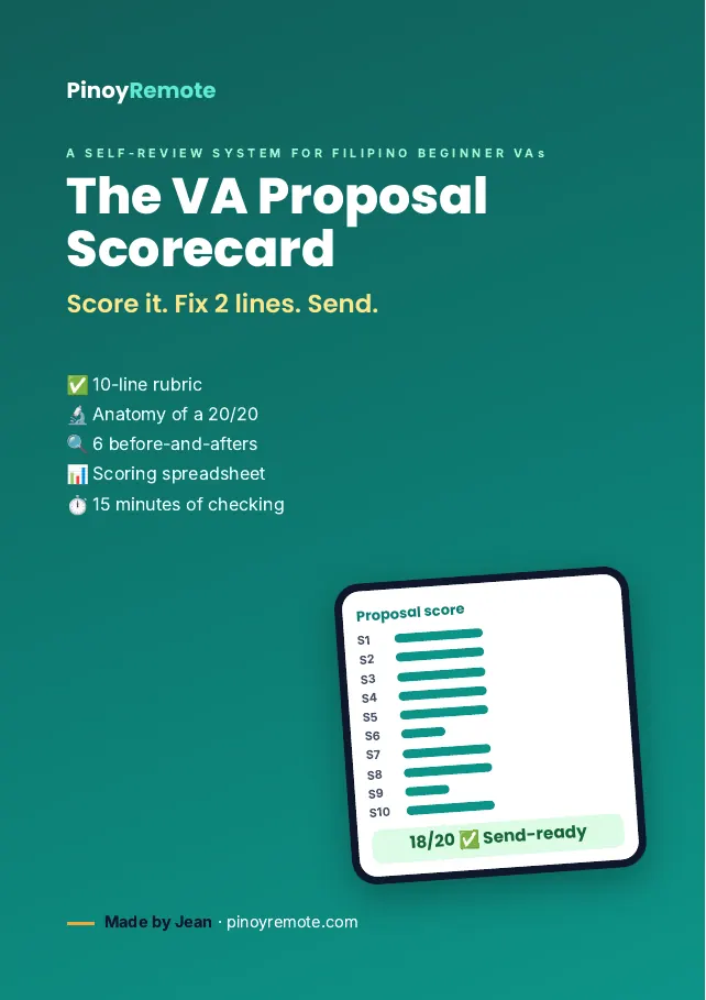 VA Proposal Scorecard cover