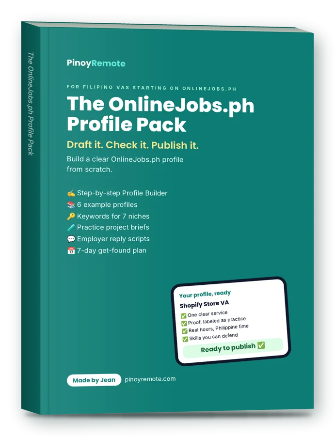 The OnlineJobs.ph Profile Pack cover