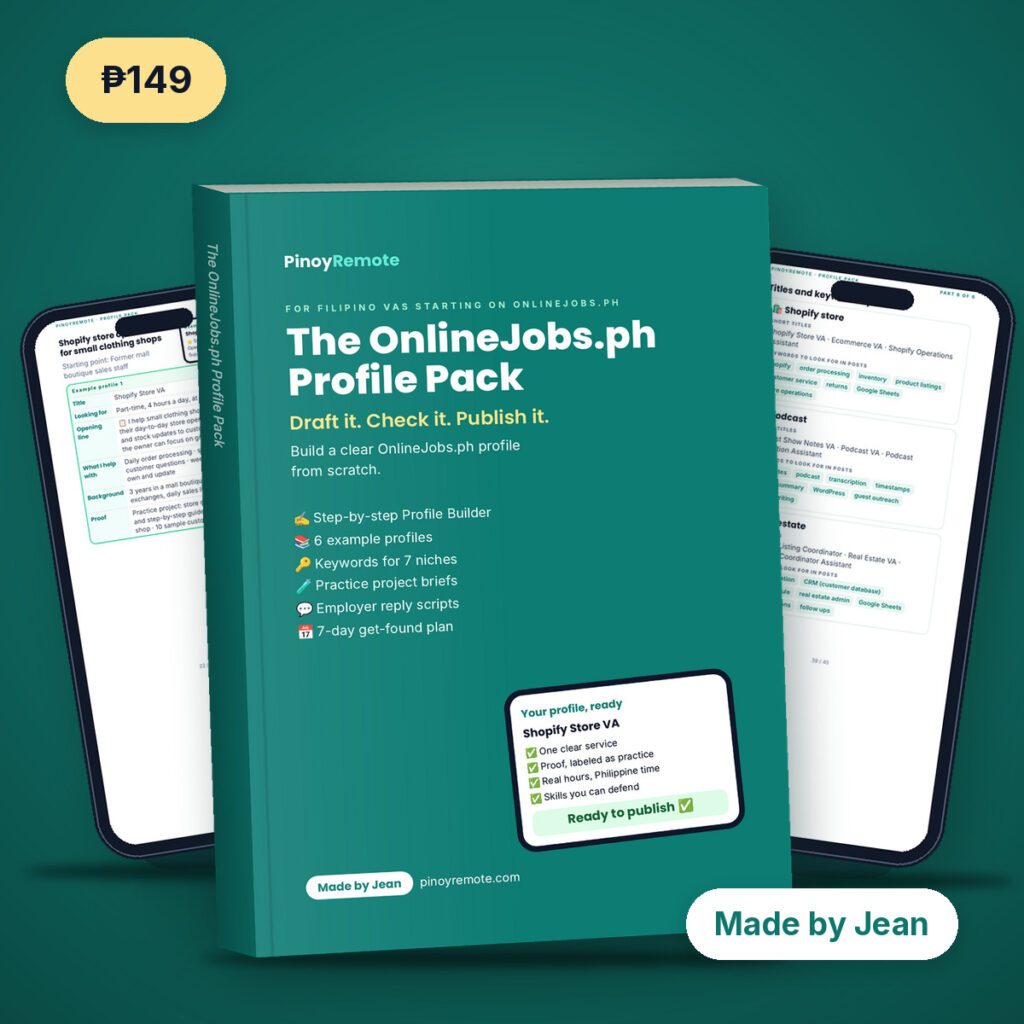 OnlineJobs.ph Profile Pack
