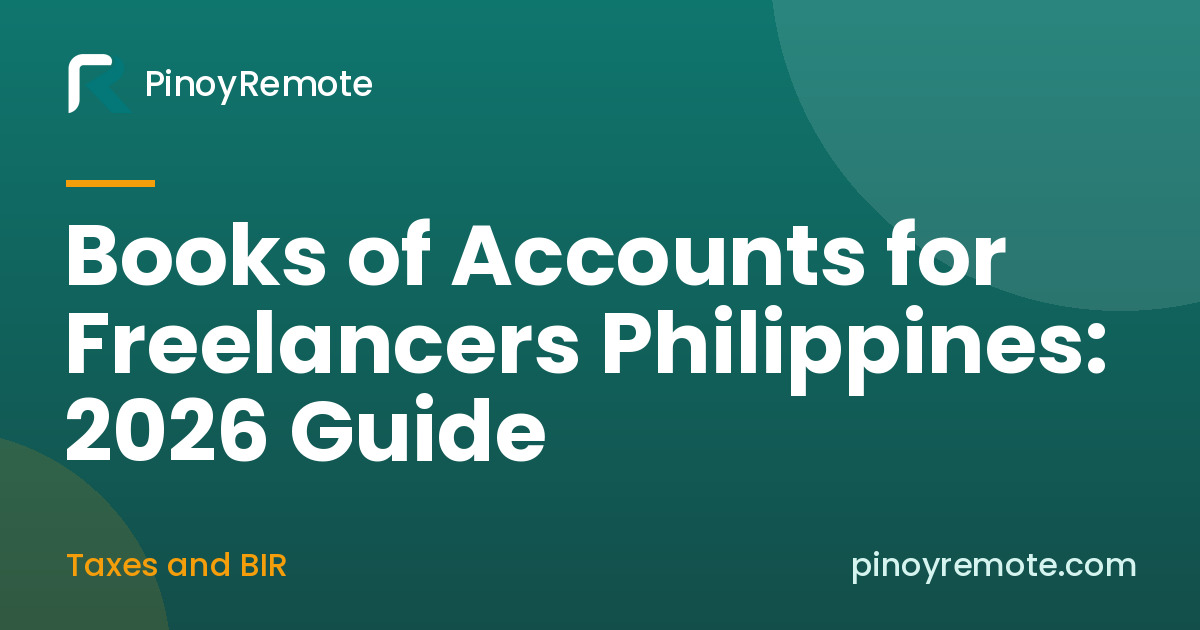 Columnar notebooks used as books of accounts for freelancers Philippines BIR registration