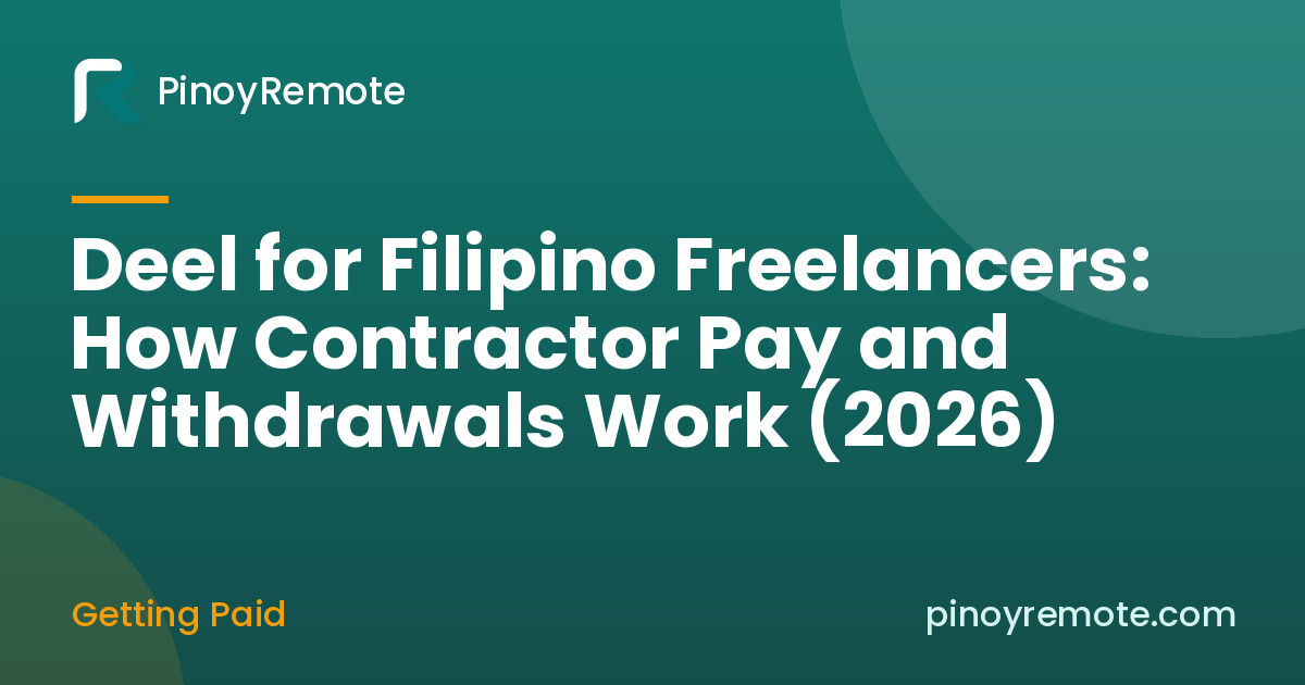 Deel Philippines freelancer withdrawal fees compared for getting paid in pesos