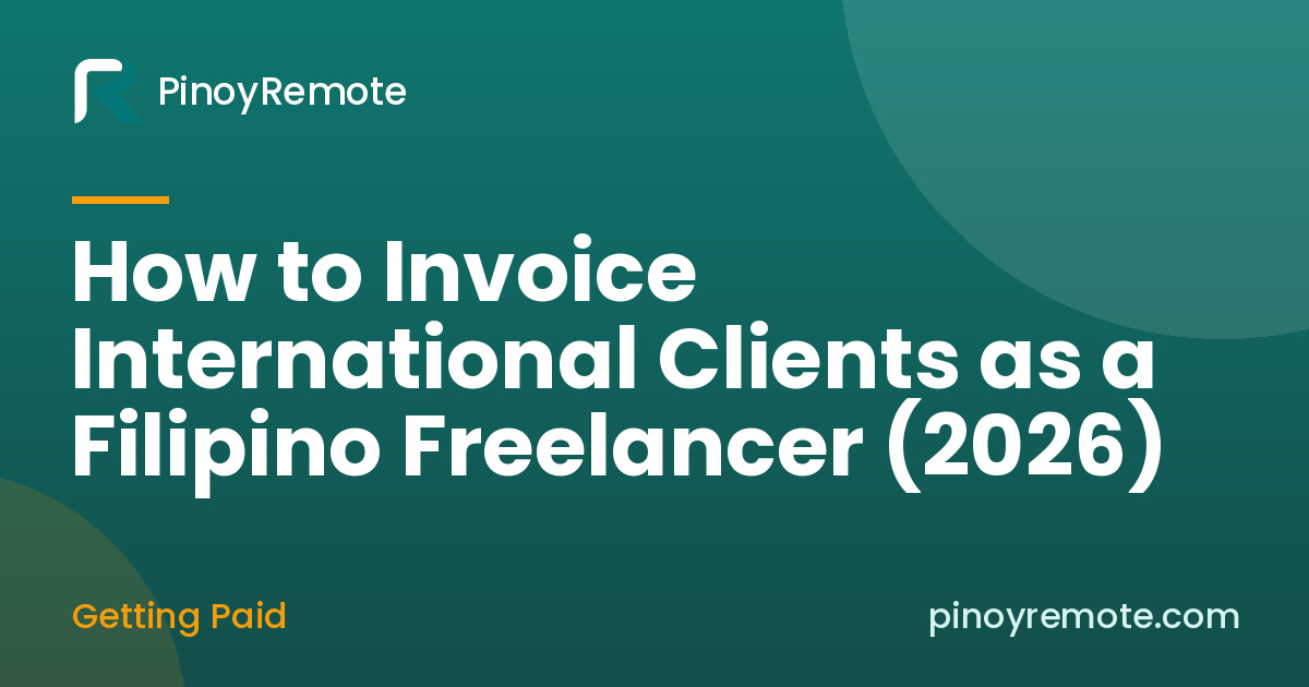 How to invoice international clients Philippines guide cover