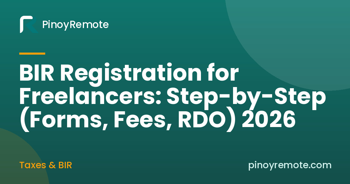 BIR registration for freelancers Philippines guide cover