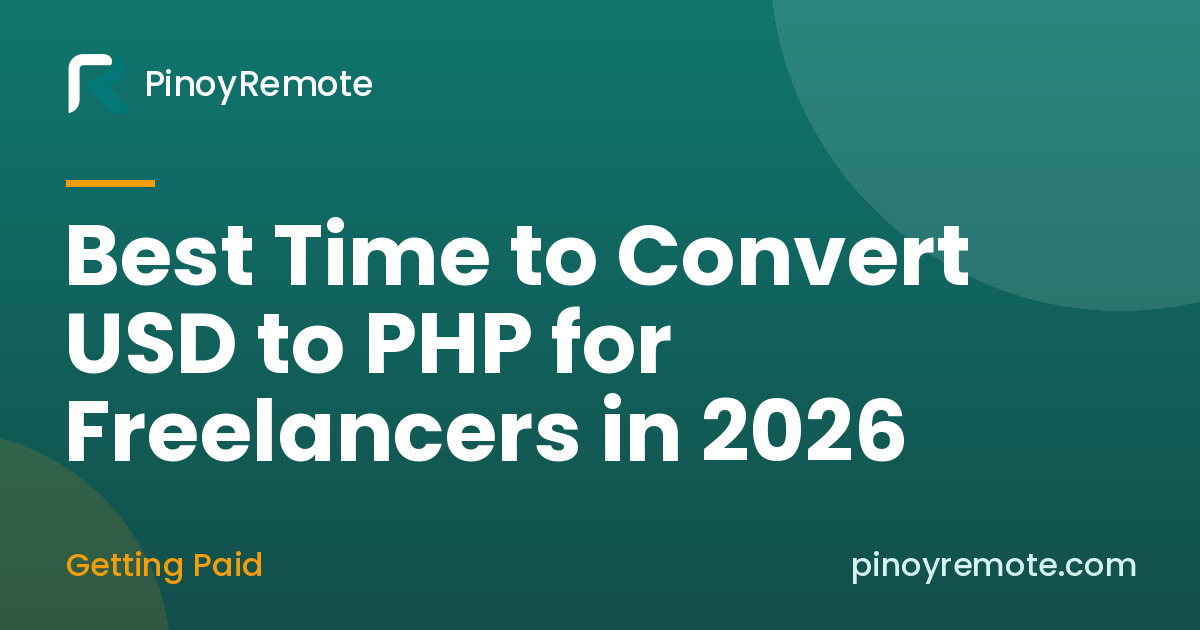 Chart showing the best time to convert USD to PHP for freelancers in the Philippines